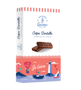 Crêpes Dentelle Chocolat Noir & Fourreau personnalisable | Maison Gavottes®